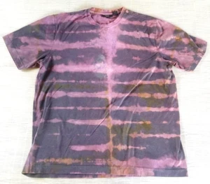 Maßgeschneidertes Ooak Herren SMALL handgefertigt: Spine of the Storm handgefärbt Tasso Elba Shirt - Bild 1 von 4