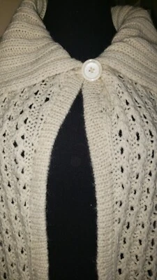 Mercer & Madison Crema Lana Alpaca Acrílico Suéter GRANDE Foto 1 de 4