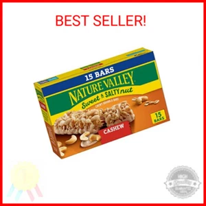 Nature Valley Granola Bars, Sweet and Salty Nut, Cashew, 15 Bars, 18 OZ - Picture 1 of 2