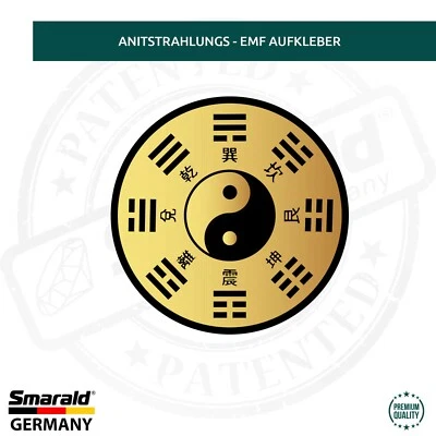SMARALD® In Yang G5 Strahlenschutz Aufkleber Handy iPhone Laptop EMF Reduzierung