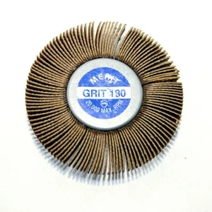 Merit Super Finish Quick-Change Mini Grind-O-Flex Abrasive Flap Wheel 2-1/2" Dia - Picture 1 of 4