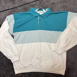 The Mens Store Sears Vintage Pullover Shirt Medium Mens Collared Shirt 3 Button - Picture 1 of 4