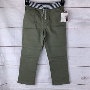 Gymboree Boys Toddler Pants 5T XS Cotton Green Drawstring Pockets Camouflage