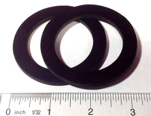 1 PAAR, 2" RUNDE EPDM Gummi Wasser Meter Kupplung Dichtungen, 1/8 dicke Unterlegscheiben - Bild 1 von 5