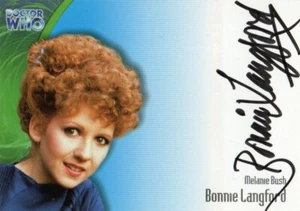 Tarjeta autógrafa Doctor Who Definitive Series 3: AU12 Bonnie Langford como Melanie - Imagen 1 de 1
