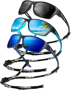 Polarized Sunglasses for Men, Sports Sun Glasses for Driving Cycling Fishing - Picture 1 of 12
