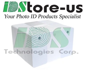 100 Blank White 3-UP Breakaway Keytag PVC Cards, CR80, 30 Mil, Graphics Quality - Picture 1 of 1