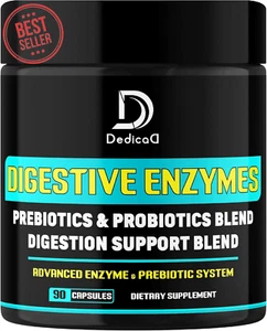 16-in-1 Digestive Enzymes 1000mg 90 Capsules with Prebiotics Probiotics for Dige - Picture 1 of 12