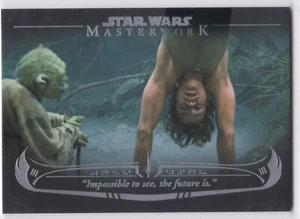 Star Wars Masterwork 2020 Rainbow Foil Wisdom of Yoda #8 Impossible To See/299 - Imagen 1 de 1