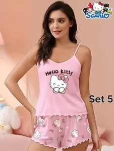 Women's Hello Kitty Pajama Set #5 - Picture 1 of 7