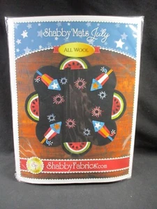 "Tessuti shabby motivo e tessuto applique lana - tappetini shabby luglio - 16" - Foto 1 di 5