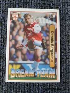 DENNIS BERGKAMP 1997 Like panini FOOTBALL CARD ARSENAL Fans Selection #66 RARE - Picture 1 of 2
