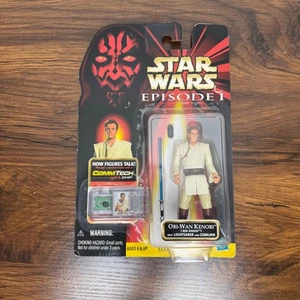 Figura de acción Hasbro Star Wars Episodio 1 Obi-Wan Kenobi Jedi Duel 1998 Commtech - Imagen 1 de 7