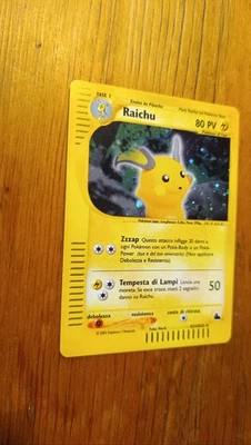 Raichu Holo H25/H32 Skyridge Pokémon Karte Vintage PSA Near Mint Swirl - Bild 1 von 4