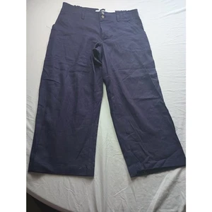 Sag Harbor Purple Linen Blend Capri Pants Women NWT Size 8P with Pockets - Picture 1 of 4