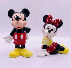 Walt Disney Productions Figurine Topolino e Minnie 4” - 3,5” - Foto 1 di 8