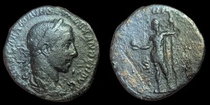 Roman Empire AE Sestertius of Severus Alexander AD 222-235 Military Dress, 20gr - Picture 1 of 3