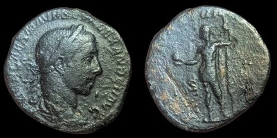 Vestido militar Imperio Romano AE Sestercio de Severo Alejandro AD 222-235, 20 gr Foto 1 de 3