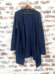 Zesica Popcorn Strickjacke Taschen vorne offen dunkelblau Größe L  - Bild 1 von 10