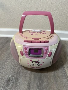 Hello Kitty AM/FM Radio Cassette Recorder CD Player Boombox CD - Picture 1 of 4