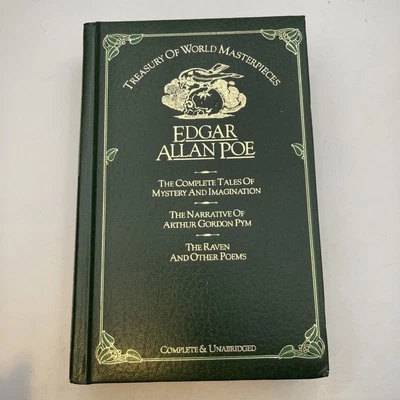 Treasury of World Masterpieces Edgar Allan Poe (1981, Leatherbound) - Image 1 of 4