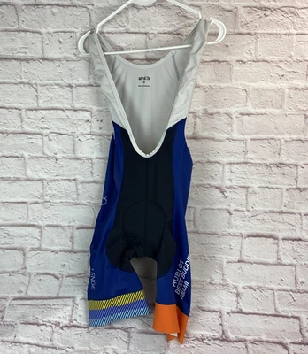 Athlos Cycling Bib Shorts Mens Medium Hublot Best Buddies Miami Blue Padded - Image 1 of 4