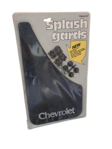 Vtg 1983 Powerflow CHEVROLET Splashguards Pair Clamp On Front Rear 80s NOS New - Picture 1 of 7