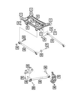 Genuine Mopar Suspension Knuckle Left Rear 68291105AF - Picture 1 of 1