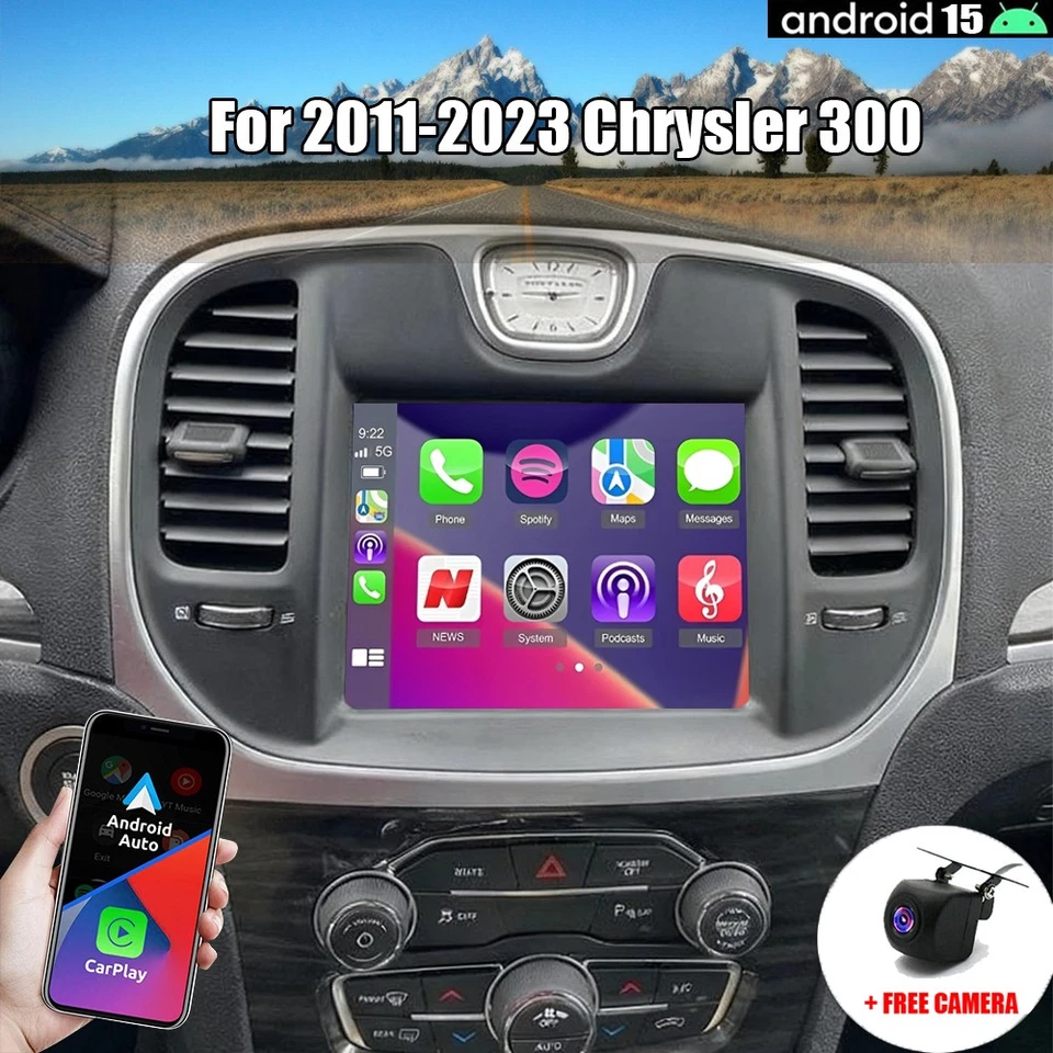 8.4" Wireless CarPlay Android auto For 2011-2023 Chrysler 300 Radio GPS NAV FM - Изображение 1 из 4