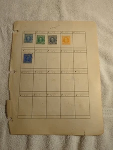 Lote vintage de estampillas de Venezuela en página de álbum - Imagen 1 de 6