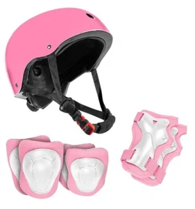 CASCO E PASTIGLIE BICI SCOOTER CASCO E PROTEZIONI 50-56cm - Foto 1 di 4