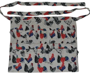 Egg Collecting Apron Beige Adult 12 Pockets - Picture 1 of 7