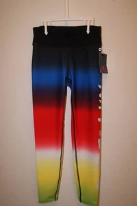 GAP FIT GIRLS LEGGINGS DIP DYE RAINBOW SIZE S SMALL 6-7 NWT - Picture 1 of 3