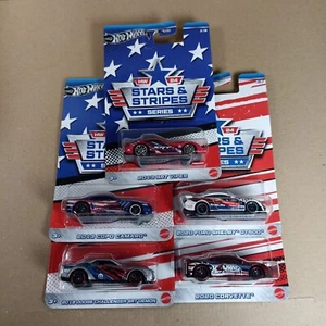 Hot Wheels Stars And Stripes Series - 2024 - Complete Full Set Of 5 - Picture 1 of 11