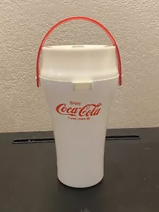 Vintage Coca-Cola Godfathers Pizza - Plastic Drink Pitcher w/ Handle 1980's - Picture 1 of 7