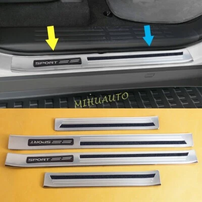 For 2024-2025 Toyota Land Cruiser Prado Car Door Sill Protectors Stainless Steel — 第 1/4 张图片
