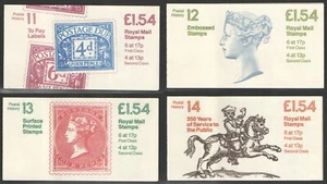 FQ1 to FQ4 £1.54 Postal History folded counter booklets. Each sold separately. - Picture 1 of 9