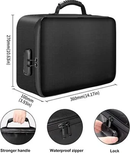 Tamfile feuerfeste Dokumentenbox, 14,2 Zoll × 10,6 Zoll × 4 Zoll große Kapazität 3-lagige Tasche Box - Bild 1 von 6