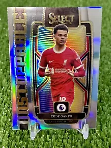 2023-24 Panini Select EPL Cody Gakpo Unstoppable Silver Refractor Liverpool - Bild 1 von 2