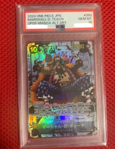 PSA 10 One Piece Card Teach OP09-093 Manga Alt Art - Picture 1 of 2