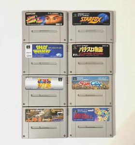 8 x Nintendo Super Famicom Games from JAPAN - All Working - NTSC/J - Picture 1 of 2
