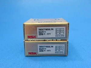 NSK 7003CTYNSULP4 Abec-7 Super Präzisions-Schräglager. Matched Pair - Bild 1 von 4