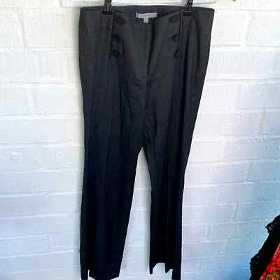 Pantalones de vestir plisados grises con botones Classiques Entier para mujer talla 4 Foto 1 de 4