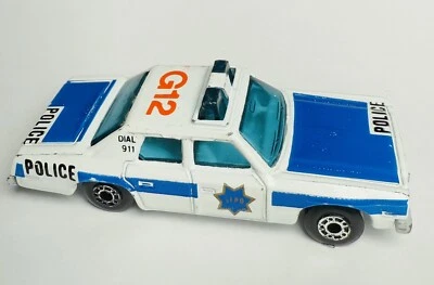 Vintage 1979 Matchbox Superfast No 10 Plymouth Gran Grand Fury Police G12 Cop - Image 1 of 4