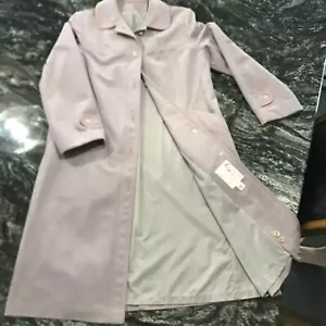 Chaqueta Abrigo Mod Años 60 Gris Suave Púrpura Forecaster Of Boston Talla 7/8 Forrada en Trinchera - Imagen 1 de 11