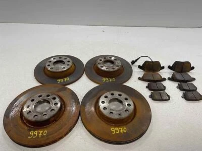 Compatível com 2006 - 2014 Volkswagen Golf GTI conjunto de rotores com pastilhas de freio 95% banda de rodagem fabricante de equipamento original - Imagem 1 de 4