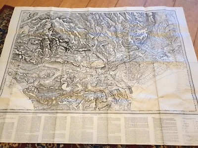 Винтажная художественная печать карты Кардиффа 1833 г., переиздание ОС 1969 г. - Изображение 1 из 4