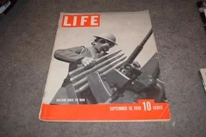 Vintage Britain Goes to War; Life Magazine - Sept 18,1939 - Picture 1 of 5