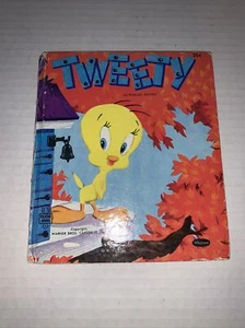 Tweety Bird Book 1953 Whitman Tell-A-Tale Hardcover Warner Bro Looney Toons RARE - Imagen 1 de 5