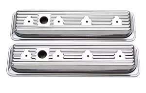 Engine Valve Cover Set Edelbrock 4446 87-95 Chevy 262-400 - Picture 1 of 2